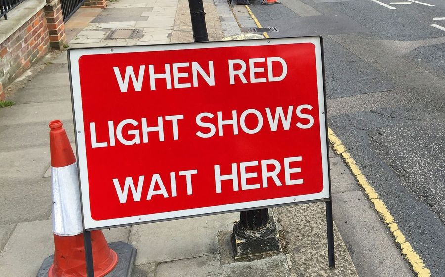 Alupanel traffic information road sign